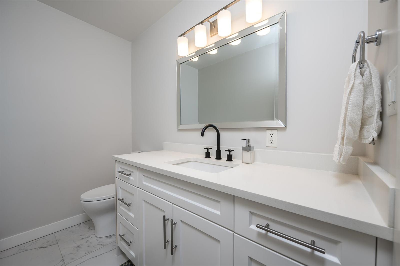 A bathroom on the main floor.