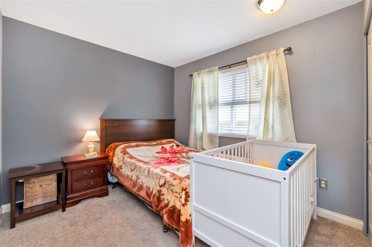 The third bedroom, a window looking out to the trees.